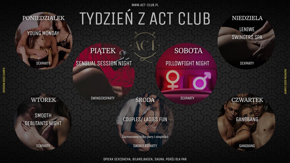 ROZKŁAD TYGODNIA - ACTSwingersClubWarszawa