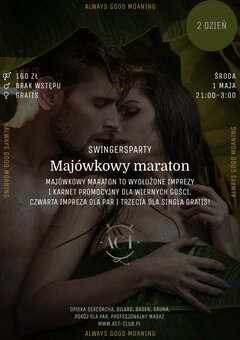 1 MAJA - Majówkowy maraton - Swingersparty -  Dzień 2