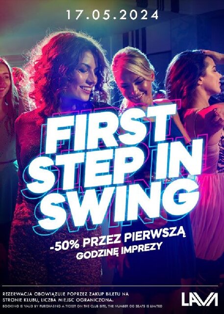17.05.2024r. PIĄTEK - FIRST STEP IN SWING - SEX PARTY - PROMOCJ - LavaClub