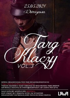 25.05.2024r. SOBOTA - TARG KLACZY VOL.3 - 20:00 - 04:00