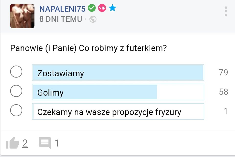 Ciągle zapraszamy do głosowania w ankiecie - Napaleni75