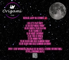 Rozkład jazdy na czerwiec 😈