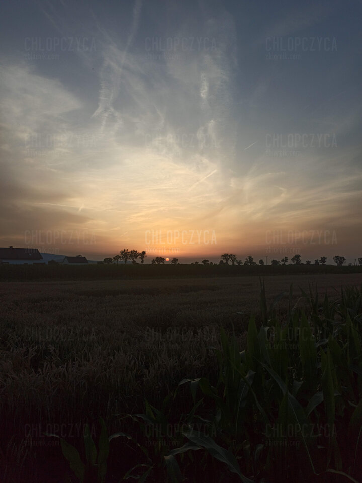 Ślęża, zachód słońca... - chlopczyca