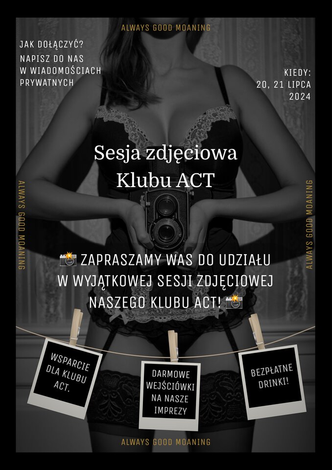 Sesja zdjęciowa Klubu ACT - ACTSwingersClubWarszawa