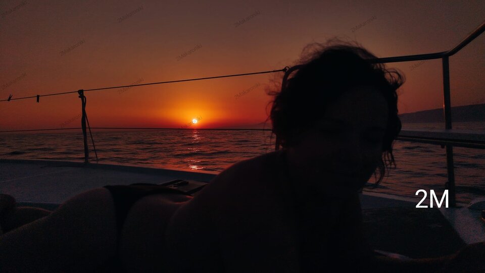 Prawdziwy pomarańczowy Sunset 😍 zupełne romantiko 😜🫠 - 2Makaroniki