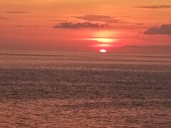 Dzisiejszy zachod slonca molo Miedzyzdroje