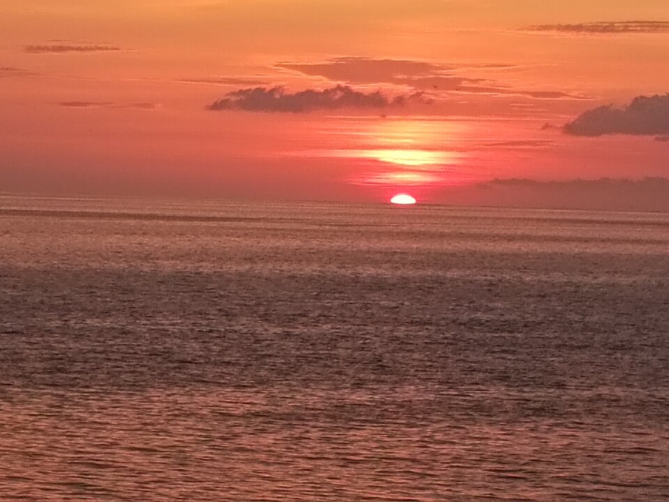 Dzisiejszy zachod slonca molo Miedzyzdroje - Ferdekbi77gw