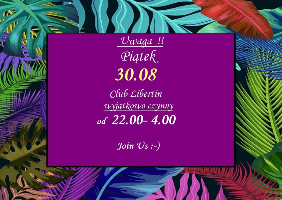 Info Klubowe !!! 30.08 piątek.jpg - CLUBLIBERTIN