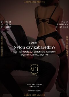 9 SIERPNIA - Nylon czy kabaretki - SexParty