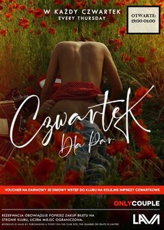 15.08.24R | PROMOCJA - CZWARTEK TYLKO DLA PAR |