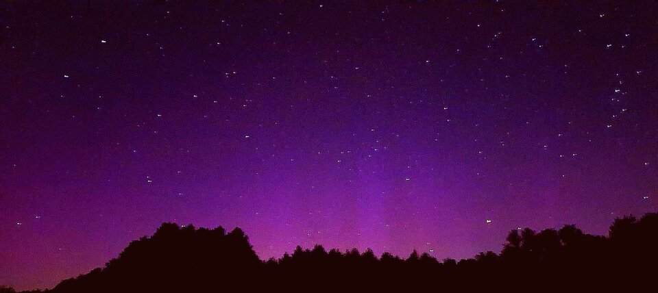 Podwarszawskie nocne zorzy oglądanie. - leia_i_han