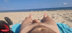 Relaks na plaży wyjątkowo pusto dziś, albo jestem za wcześni