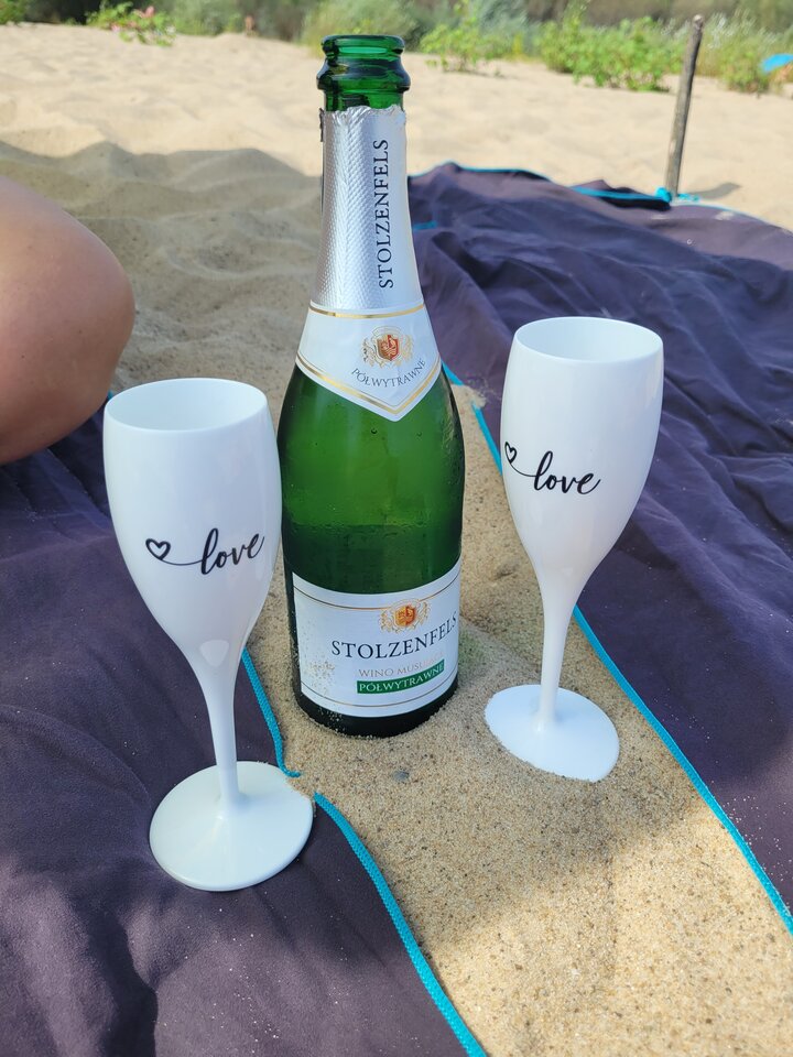 Dzisiejszy szampan na plaży WZ - Naturysci7576