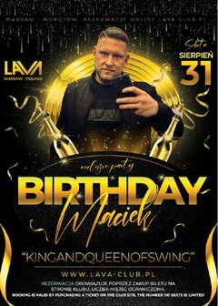 31.08.2024r. SOBOTA - URODZINY MAĆKA KingAndQueenOfSwing - 20:0