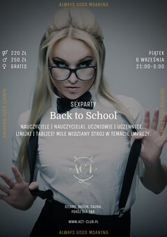 6 WRZEŚNIA - Back to School - SexParty