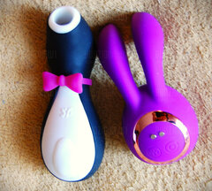 Nowe zabawki :)  Pingwinek i króliczek :)