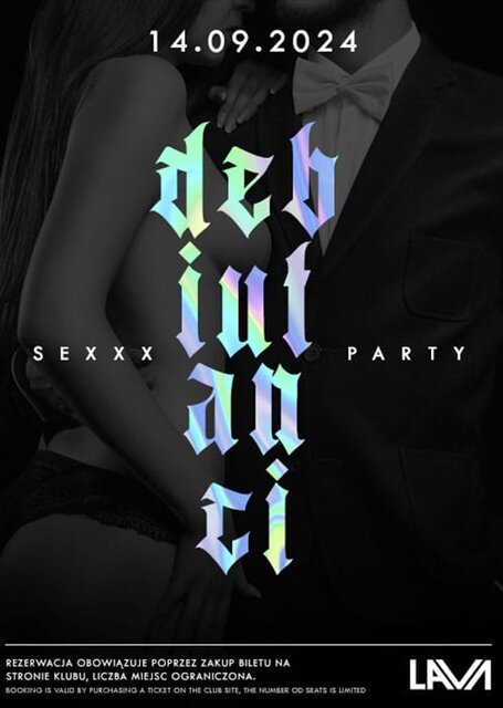 14.09.2024r. SOBOTA - BAL DEBIUTANTÓW - SEX PARTY - 20:00 - 04: - LavaClub