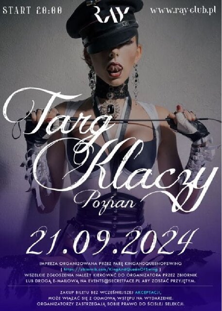 21.09.2024r. SOBOTA - TARG KLACZY VOL. 5 GANG BANG - 20:00-04:00 - RayClub