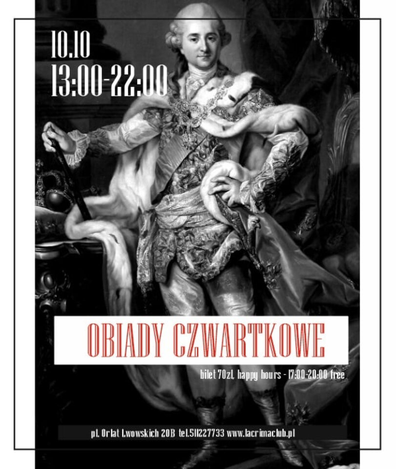 OBIADY CZWARTKOWE 10 PAŹDZIERNIK - LaCrimadiSangue