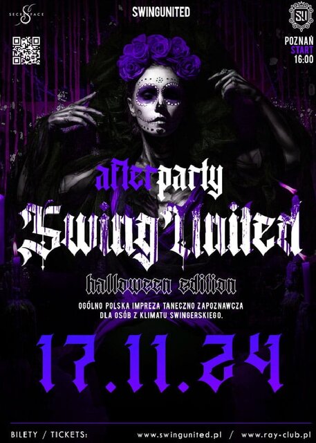 17.11.2024r. NIEDZIELNY AFTER SWING UNITED SEX PARTY - 16:00-22: - RayClub